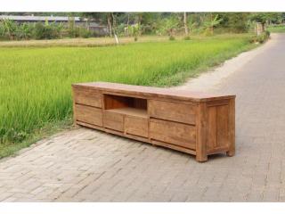 Teakový TV stolek INO DENGKLEH Komody: 180x45, v-60cm