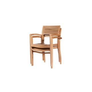 zahradní stohovací křeslo OBLONG- teak