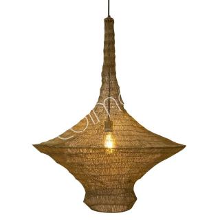závěsná lampa CURRESIA - 65x65x95cm, kov barva mosaz
