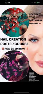 Nails Creation Poster Course - Krista Paulitti 4dny 7.-10.9.2023: 9:00-22:00