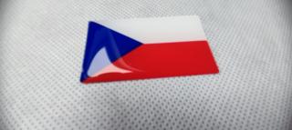 3D samolepící vlajka České republiky