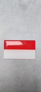 3D samolepící vlajka Polska 50 x 30 mm (3D samolepící vlajka Polska 50 x 30 mm)