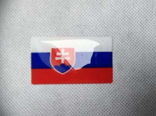 3D samolepící vlajka Slovenské republiky 50 x 30 mm (3D samolepící vlajka Slovenské republiky 50 x 30 mm)