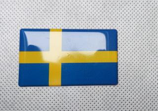 3D samolepící vlajka Švédska 50 x 30 mm (3D samolepící vlajka Švédska 50 x 30 mm)