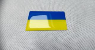 3D samolepící vlajka Ukrajiny 50 x 30 mm (3D samolepící vlajka Ukrajiny 50 x 30 mm)