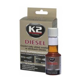 K2 DIESEL 50 ml - aditivum do paliva (obnovuje výkon motoru, snižuje emisní hodnoty)