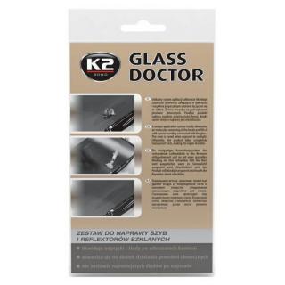 K2 GLASS DOCTOR 0,8 ml - sada na opravu čelního skla a světlometů (K2 GLASS DOCTOR 0,8 ml - sada na opravu čelního skla a světlometů)