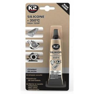 K2 SILICONE BLACK 21 g - silikon pro utěsnění části motoru při montáži (K2 SILICONE BLACK 21 g - silikon pro utěsnění části motoru při montáži)