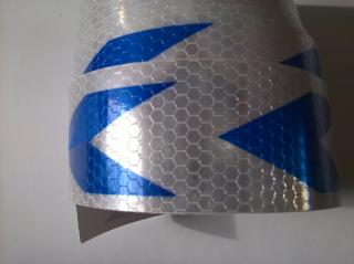 MaXeed lepící reflexní páska -modro/bílá (MaXeed lepící reflexní páska -modro/bílá)