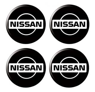 Samolepky loga na středy kol Nissan samolepicí 4ks  (Samolepky loga na středy kol Nissan samolepicí 4ks )