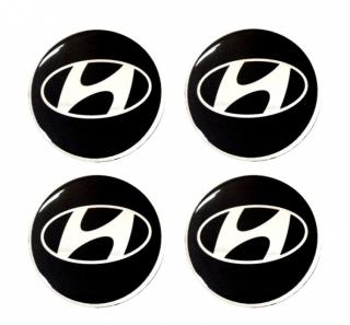 Znaky na poklice Hyundai samolepicí 4ks  (Znaky na poklice Hyundai samolepicí 4ks )