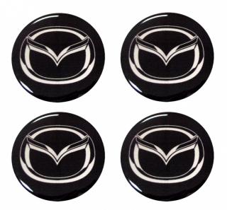 Znaky na poklice Mazda znaky samolepicí 4ks  (Znaky na poklice Mazda znaky samolepicí 4ks )