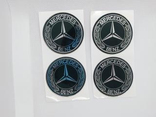 Znaky na poklice Mercedes samolepicí 4ks  (Znaky na poklice Mercedes znaky samolepicí 4ks )
