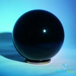 Černá koule 100 mm (Skleněná věštecká koule černá o průměru 100 mm)