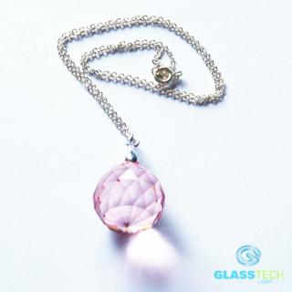 Feng Shui náhrdelník růžový