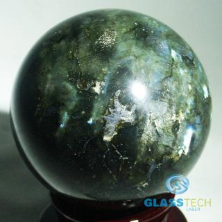 Magická koule Labradorit o průměru 100 mm  (Magická koule z nerostu Labradorit o průměru 100 mm)
