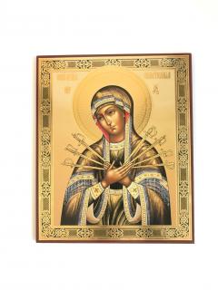 Ikona Panna Maria Sedmibolestná (zlatá)
