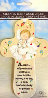 Kříž pro děti (bílý) (Dětský kříž na zavěšení)