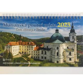 Mariánská poutní místa 2025 (Stolní kalendář)