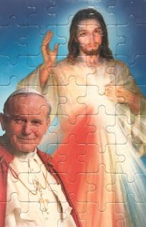 Puzzle Boží milosrdenství a Jan Pavel II.