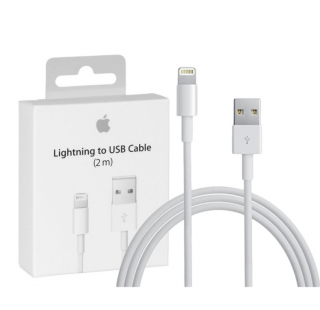 APPLE originální kabel USB/Lightning pro iPhone 2m (retail pack) Balení: Poničené