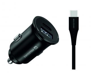 SWISSTEN CL Samsung Super Fast Charging 25 W + 10W, kabel USB-C / USB-C 1,2 m