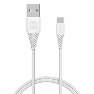 SWISSTEN Datový kabel TPU USB/USB-C SuperCharge 5 A, 1,5 m Barva: Bílá