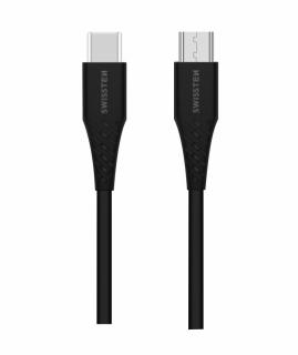 SWISSTEN datový kabel USB-C / micro USB, délka 1 m