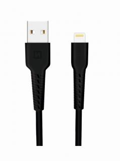 SWISSTEN datový kabel USB / Lightning, délka 1 m Barva: Černá