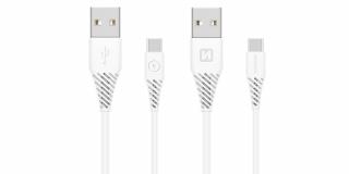 SWISSTEN datový kabel USB / USB-C 3.1, délka 1,5 m, (9mm) Barva: Bílá