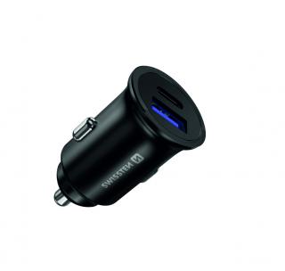 SWISSTEN nabíječka Power Delivery + Quick Charge, USB-C , 36W, kovové tělo