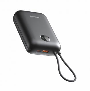 SWISSTEN Powerbanka Voltbox 35 W 30 000 mAh s integrovanými kabely USB-C a Lightning, černá