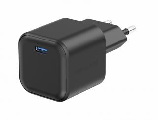 SWISSTEN Síťový adaptér GaN 1x USB-C 20W power delivery Barva: Černá