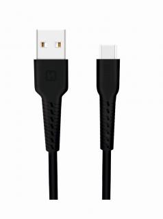 SWISSTEN TPU datový kabel USB-A/USB-C , délka 1 m Barva: Černá