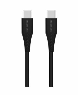 SWISSTEN TPU datový kabel USB-C / USB-C, délka 1,2 m (EKO BALENÍ) Barva: Bílá