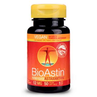 BioAstin Havajský astaxanthin Vegan 12 mg, 50 kapslí