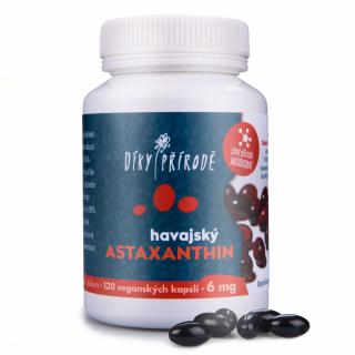 Havajský astaxanthin Vegan 6 mg, 120 kapslí