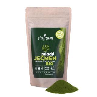 Mladý ječmen BIO sušená šťáva z USA 300 g