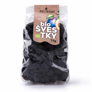Švestky BIO sušené, bez pecek, nesířené 1 kg