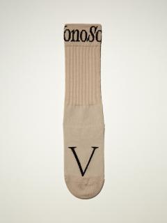 Monosoke ponožka V Barva: Béžová, Velikost: L EU 43-46 / US 8.5-11.5
