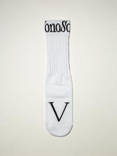 Monosoke ponožka V Barva: Bílá, Velikost: L EU 43-46 / US 8.5-11.5