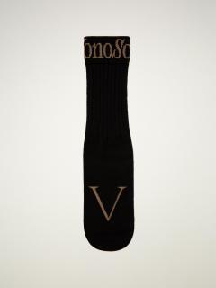 Monosoke ponožka V Barva: Černá, Velikost: L EU 43-46 / US 8.5-11.5