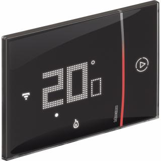 Smarther 2 s Netatmo, wifi smart termostat, zapustená montáž Čierna