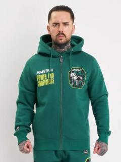 Amstaff Pánská Mikina Solinor Zip Green
