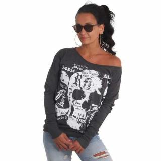 Yakuza dámské tričko SKULL SCRIPT GLSB 11137 Black
