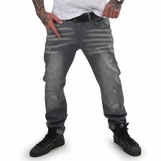 Yakuza jeansy DESTROYER JEB 15044 Grey - 40