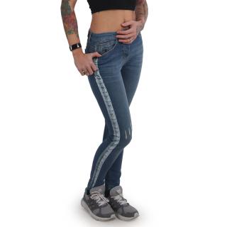 Yakuza jeansy PAINT SKINNY GJEB 15132 Light Vintage - 30