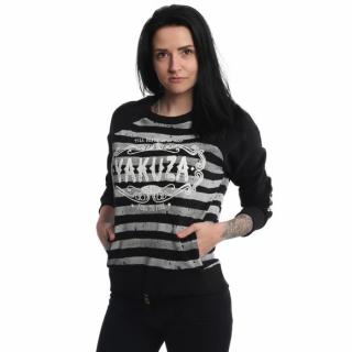 Yakuza mikina ROSE CLAIM STRIPE GPB 20116 Black - XS