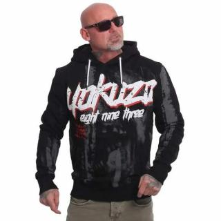 Yakuza pánská mikina CRASHED HOB 24003 Black