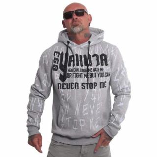 Yakuza pánská mikina NEVER STOP HOB 25007 Hell Grey